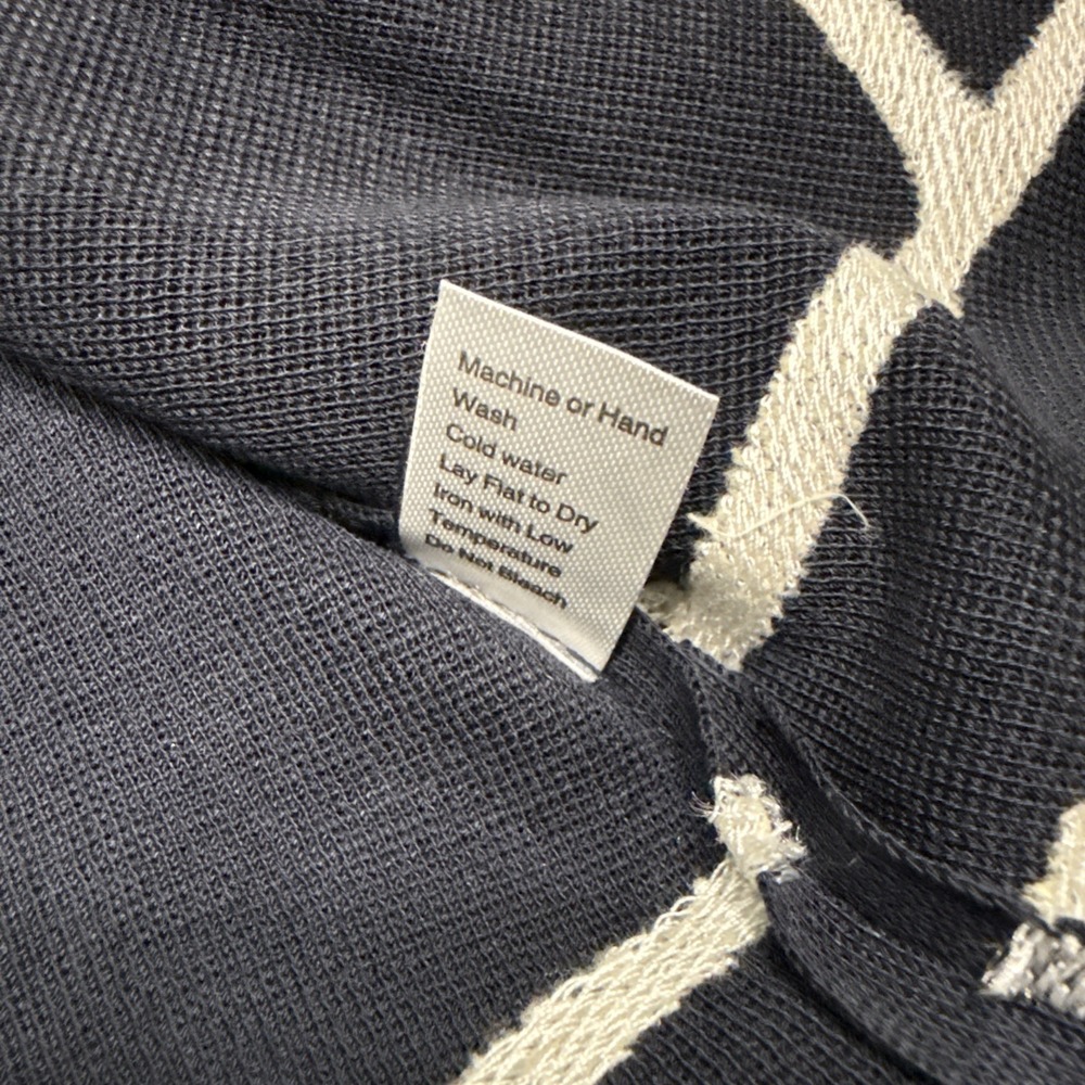 Ming Wang cardigan women's XL navy silver abstract career office work whimsical - Picture 10 of 10